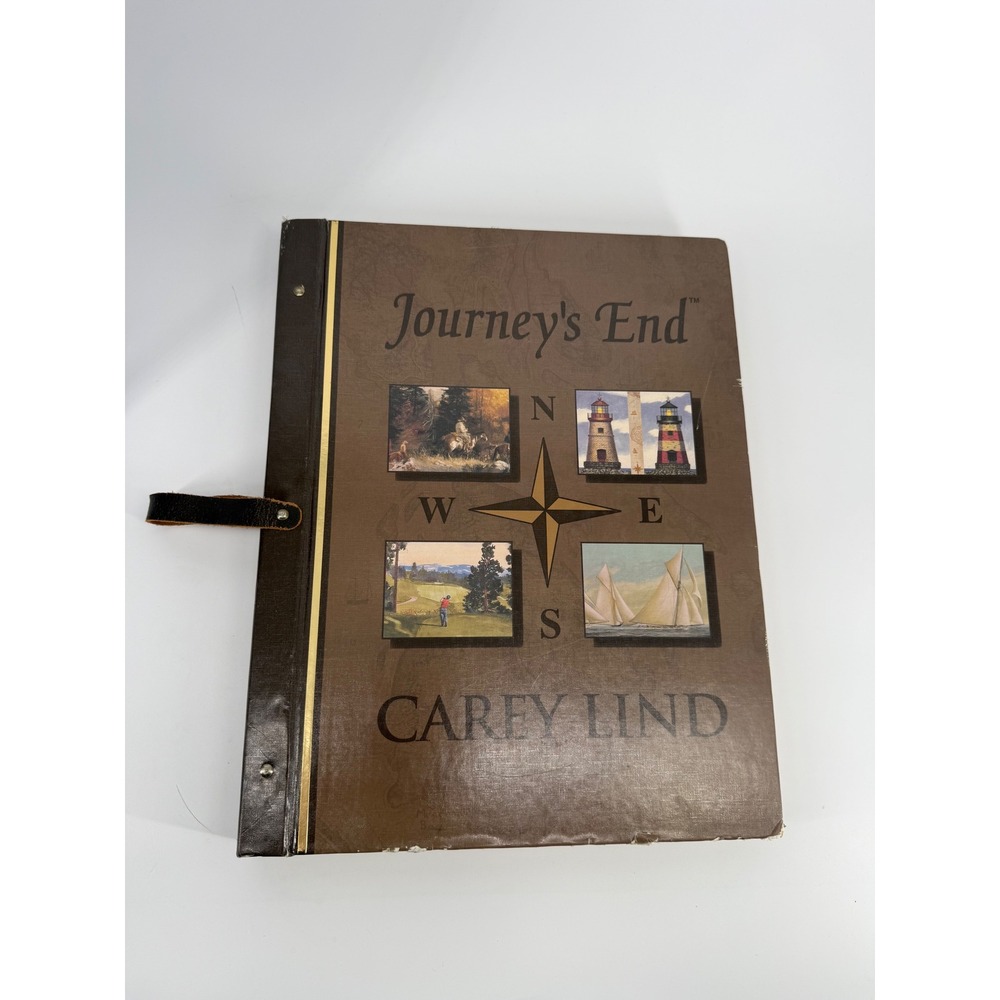 Vintage Carey Lind Journeys End Wallpaper Fabric Sample Book Seabrook Junk